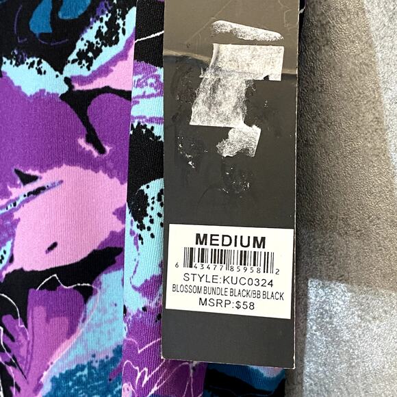 KAY UNGER Women's Blossom Bundle Black Printed High-Rise Pull-On Capri Leggings - Picture 11 of 11